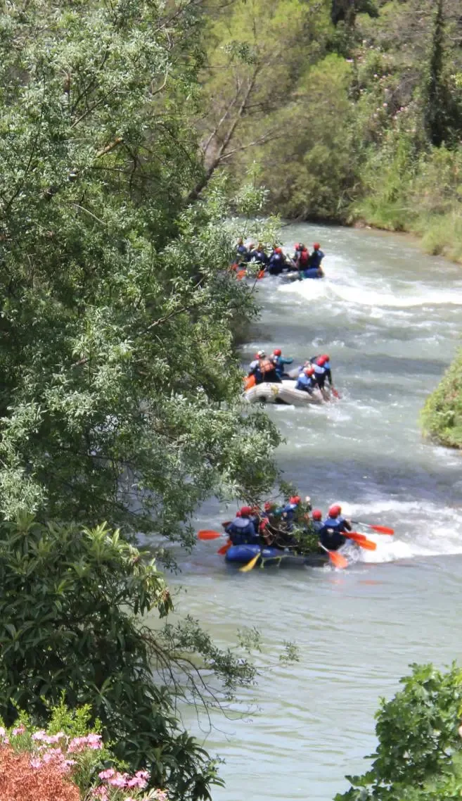Descenso de rafting en el Guadalquivir